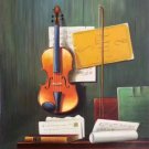 Simple modern Hand painted oil painting on canvas"violin"60x90CM(23.6"x35.4")Unframed-06