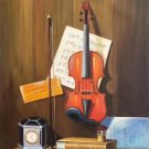 Simple modern Hand painted oil painting on canvas"violin"60x90CM(23.6"x35.4")Unframed-08