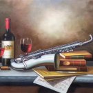 Simple modern Hand painted oil painting on canvas"Saxophone"60x90CM(23.6"x35.4")Unframed-05 Simple modern Hand painted oil painting on canvas"Saxophone"60x90CM(23.6"x35.4")Unframed-05