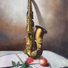 Simple modern Hand painted oil painting on canvas"Saxophone"60x90CM(23.6"x35.4")Unframed-06