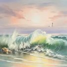 Simple modern Hand painted oil painting on canvas"Waves"60x120CM(23.6"x47.2")Unframed-07 Simple modern Hand painted oil painting on canvas"Waves"60x120CM(23.6"x47.2")Unframed-07