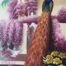 Simple modern Hand painted oil painting on canvas"Gorgeous peacock"60x120CM(23.6"x47.2")Unframed-13
