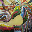 Simple modern Hand painted oil painting on canvas"Abstract horse"90x120CM(35.4"x47.2")Unframed-21