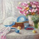 Simple modern Hand painted oil painting on canvas"Potted flowers"60x90CM(23.6"x35.4")Unframed-42