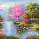 European style Hand-painted oil painting on canvas"mind home"70x180CM(27.6"x70.9")Unframed-22
