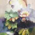 Chinese style Hand painted oil painting on canvas"lotus"60x90CM(23.6"x35.4")Unframed-38