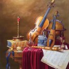 Simple modern Hand painted oil painting on canvas"violin"60x90CM(23.6"x35.4")Unframed-09