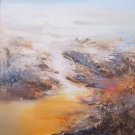Simple modern Hand painted oil painting on canvas"dusk"50x60CM(19.7"x23.6")Unframed-08