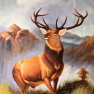 Hand painted oil painting on canvas"The King Of Milu Deer"70x100CM(27.6"x39.4")Unframed-09