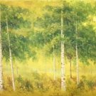 Nordic style Hand painted oil painting on canvas"forest"70x180CM(27.6"x70.9")Unframed-34