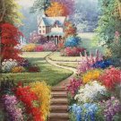 American style Hand painted oil painting on canvas"Private garden"60x120CM(23.6"x47.2")Unframed-25 American style Hand painted oil painting on canvas"Private garden"60x120CM(23.6"x47.2")Unframed-25