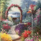 American style Hand painted oil painting on canvas"Private garden"60x120CM(23.6"x47.2")Unframed-28 American style Hand painted oil painting on canvas"Private garden"60x120CM(23.6"x47.2")Unframed-28