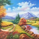 Hand painted oil painting on canvas"Image of the countryside"60x120CM(23.6"x47.2")Unframed-51 Hand painted oil painting on canvas"Image of the countryside"60x120CM(23.6"x47.2")Unframed-51