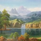 American style Hand painted oil painting on canvas"Creek"70x180CM(27.6"x70.9")Unframed-126