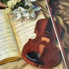 Simple modern Hand painted oil painting on canvas"violin"50x60CM(19.7"x23.6") Unframed-12