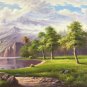 American style Hand painted oil painting on canvas"Creek"70x180CM(27.6"x70.9")Unframed-136