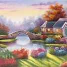 European style Hand-painted oil painting on canvas"mind home"70x180CM(27.6"x70.9")Unframed-31