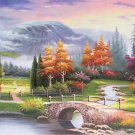 European style Hand-painted oil painting on canvas"mind home"70x180CM(27.6"x70.9")Unframed-32