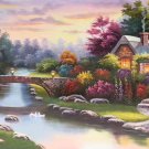 European style Hand-painted oil painting on canvas"mind home"70x180CM(27.6"x70.9")Unframed-33