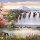 American style Hand painted oil painting on canvas"Creek"70x180CM(27.6"x70.9")Unframed-140 American style Hand painted oil painting on canvas"Creek"70x180CM(27.6"x70.9")Unframed-140