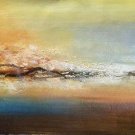 Simple modern Hand-painted oil painting on canvas"Cirrus"40x150cm(16'' X 60'')Unframe-03 Simple modern Hand-painted oil painting on canvas"Cirrus"40x150cm(16'' X 60'')Unframe-03