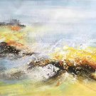 Simple modern Hand-painted oil painting on canvas"Cirrus"40x150cm(16'' X 60'')Unframe-05 Simple modern Hand-painted oil painting on canvas"Cirrus"40x150cm(16'' X 60'')Unframe-05