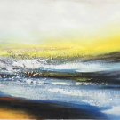 Simple modern Hand-painted oil painting on canvas"Cirrus"40x150cm(16'' X 60'')Unframe-09 Simple modern Hand-painted oil painting on canvas"Cirrus"40x150cm(16'' X 60'')Unframe-09