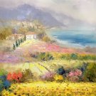 Hand painted oil painting on canvas"Image of the countryside"60x90CM(23.6"x35.4")Unframed-55