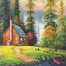 Hand painted oil painting on canvas"Image of the countryside"60x90CM(23.6"x35.4")Unframed-57
