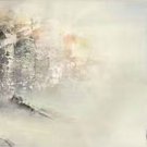 Simple modern Hand-painted oil painting on canvas"Cirrus"40x150cm(16'' X 60'')Unframe-12