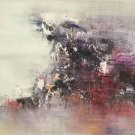 Simple modern Hand-painted oil painting on canvas"Cirrus"40x150cm(16'' X 60'')Unframe-13 Simple modern Hand-painted oil painting on canvas"Cirrus"40x150cm(16'' X 60'')Unframe-13