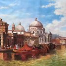 European style Hand painted oil painting on canvas"Venice"70x180CM(27.6"x70.9")Unframed-18