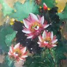 Chinese style Hand painted oil painting on canvas"lotus"60x120CM(23.6"x47.2")Unframed-45