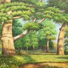 Nordic style Hand painted oil painting on canvas"forest"70x180CM(27.6"x70.9")Unframed-42