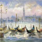 Hand painted oil painting on canvas"Fishing boat"60x90CM(23.6"x35.4")Unframed-30