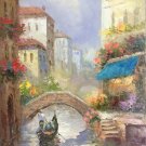 European style Hand painted oil painting on canvas"Venice"60x90CM(23.6"x35.4")Unframed-19
