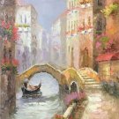 European style Hand painted oil painting on canvas"Venice"60x90CM(23.6"x35.4")Unframed-20