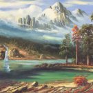 American style Hand painted oil painting on canvas"Creek"70x180CM(27.6"x70.9")Unframed-150