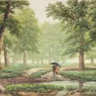 Nordic style Hand painted oil painting on canvas"forest"70x180CM(27.6"x70.9")Unframed-44 Nordic style Hand painted oil painting on canvas"forest"70x180CM(27.6"x70.9")Unframed-44
