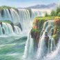 American style Hand painted oil painting on canvas"Creek"70x180CM(27.6"x70.9")Unframed-154