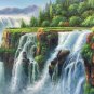 American style Hand painted oil painting on canvas"Creek"70x180CM(27.6"x70.9")Unframed-154