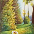 Simple modern Hand painted oil painting on canvas"swan"60x120CM(23.6"x47.2")Unframed-15 Simple modern Hand painted oil painting on canvas"swan"60x120CM(23.6"x47.2")Unframed-15