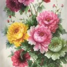 Hand painted oil painting on canvas"Peony"60x120CM(24"x48")Unframed-3