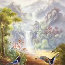 Hand painted oil painting on canvas"Cute bird"60x120CM(24"x48")Unframed-22 Hand painted oil painting on canvas"Cute bird"60x120CM(24"x48")Unframed-22