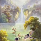 Hand painted oil painting on canvas"Cute bird"60x120CM(24"x48")Unframed-28