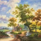 Hand painted oil painting on canvas"Image of the countryside"50x60CM(19.7"x23.6")Unframed-64 Hand painted oil painting on canvas"Image of the countryside"50x60CM(19.7"x23.6")Unframed-64