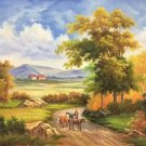 Hand painted oil painting on canvas"Image of the countryside"50x60CM(19.7"x23.6")Unframed-67 Hand painted oil painting on canvas"Image of the countryside"50x60CM(19.7"x23.6")Unframed-67