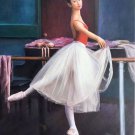 European style Body Art Hand painted oil painting on canvas"Ballet girl"50x60CM(20"x24")Unframed-01