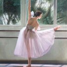 European style Body Art Hand painted oil painting on canvas"Ballet girl"50x60CM(20"x24")Unframed-02