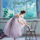 European style Body Art Hand painted oil painting on canvas"Ballet girl"50x60CM(20"x24")Unframed-03
